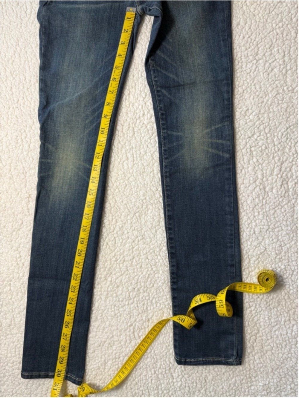 Juniors Bullhead Denim Co Blue Skinny Jeans Size 1 - Picture 8 of 9
